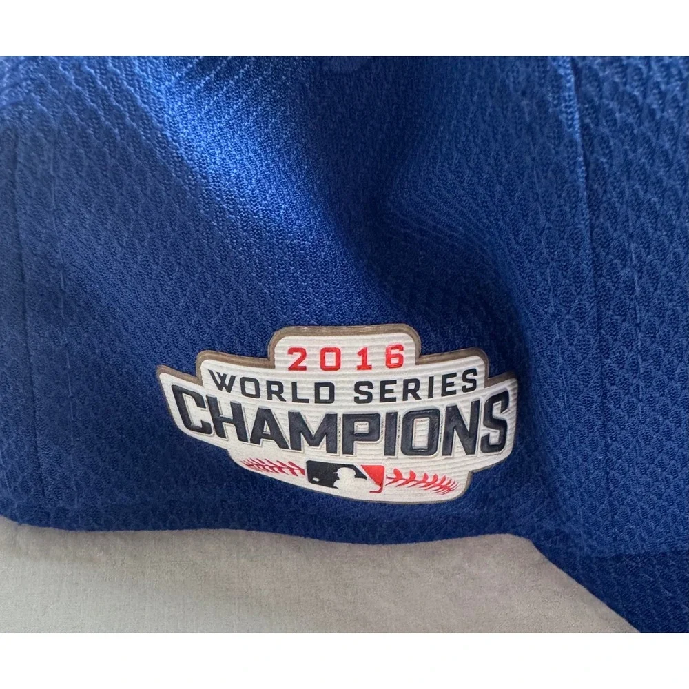 New Era 39THIRTY‎ Chicago Cubs 2016 World Series Champions Hat Blue Medium-Large